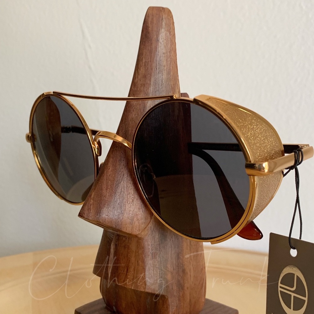 NWT Antique Gold Steampunk Round Sunglasses | UV400